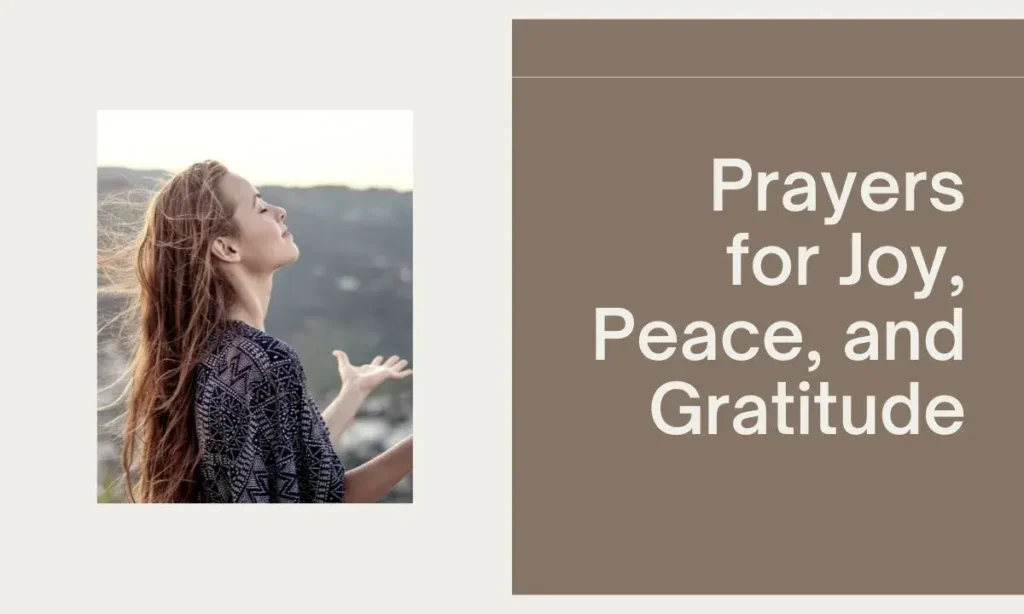 Prayers for Joy, Peace, and Gratitude