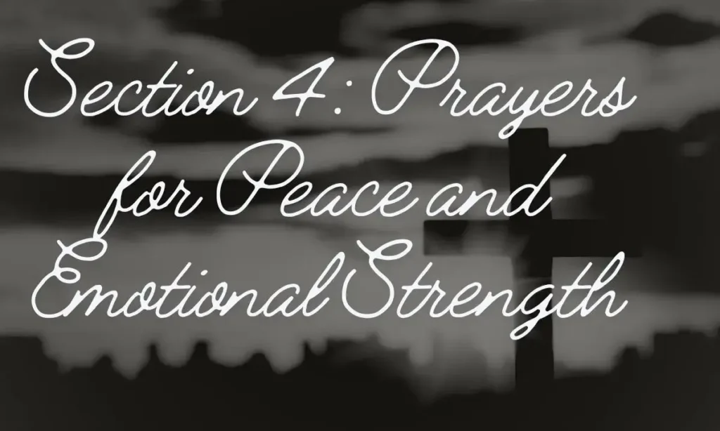  Prayers for Peace and Emotional Strength