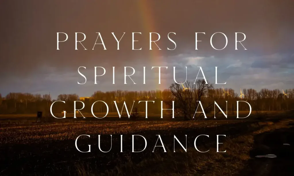 Prayers for Spiritual Growth and Guidance