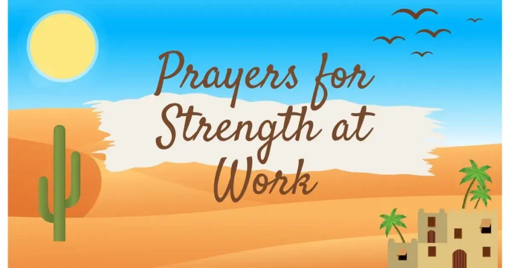 Prayers for Strength at Work