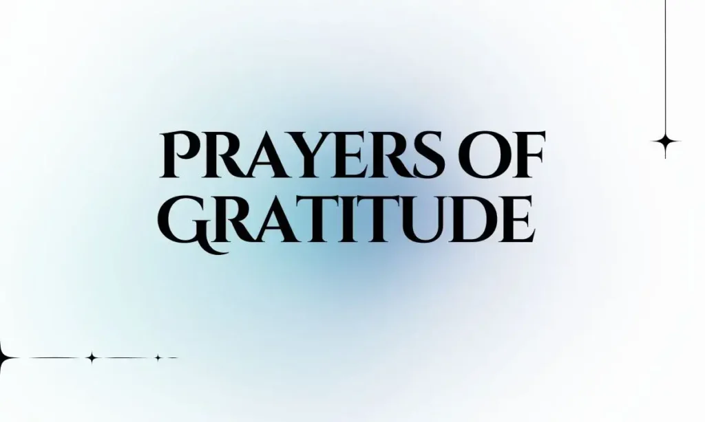 Prayers of Gratitude