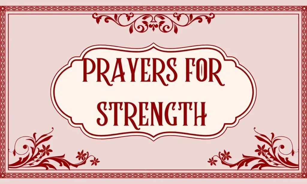 Prayers for Strength