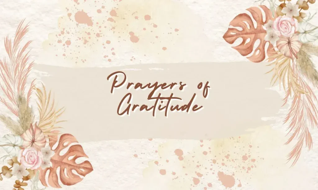 Prayers of Gratitude